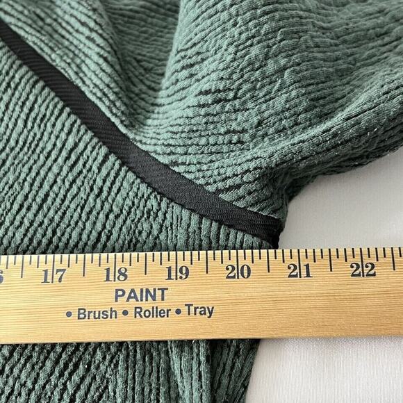 Kirkland Signature Jacquard Mockneck Cozy Pullover Women's M Green/Teal - Picture 12 of 12